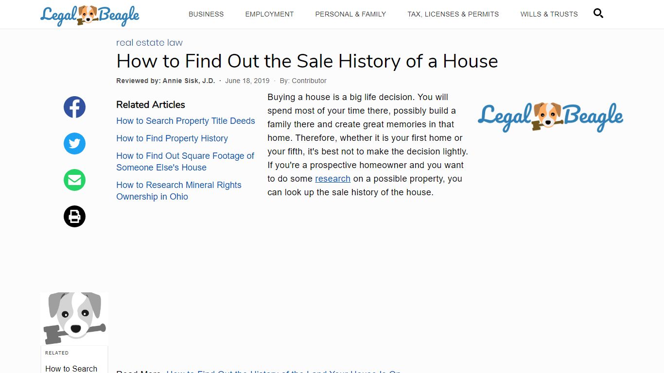How to Find Out the Sale History of a House | Legal Beagle